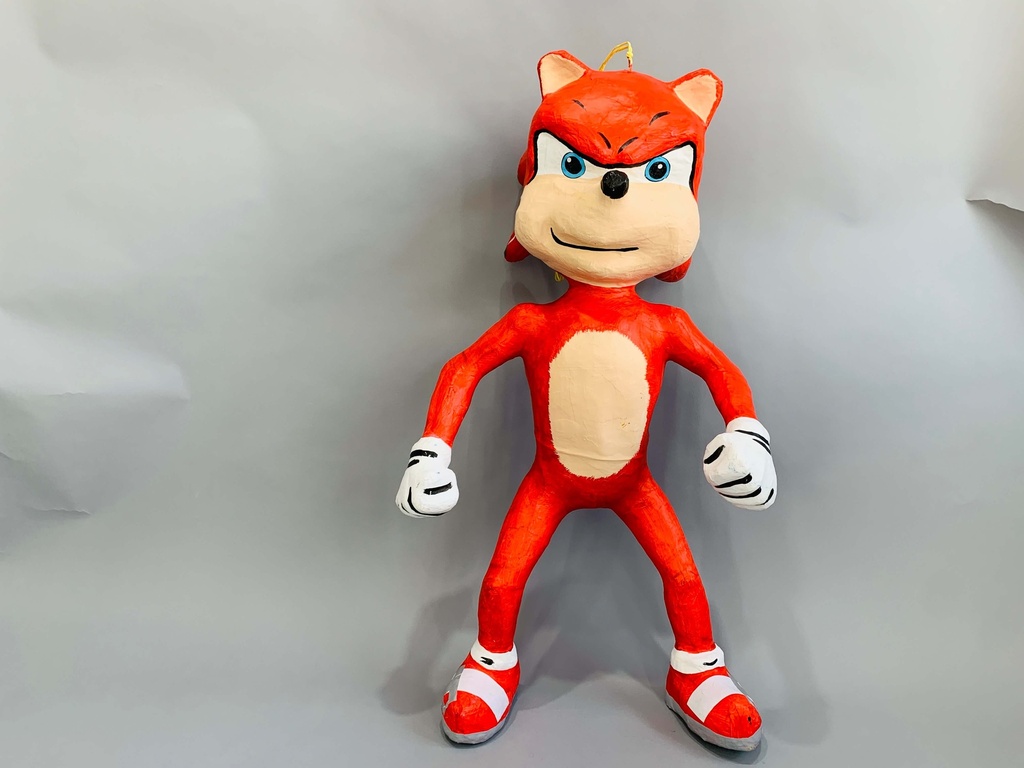 Piñata Figura G Erizo Rojo