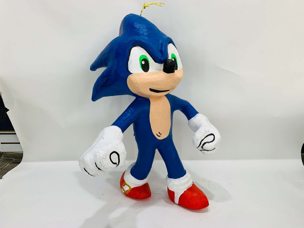 Piñata Figura CH Erizo Azul C/1