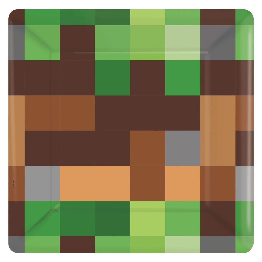 Plato 7" Cuadrado TNT Party! C/8