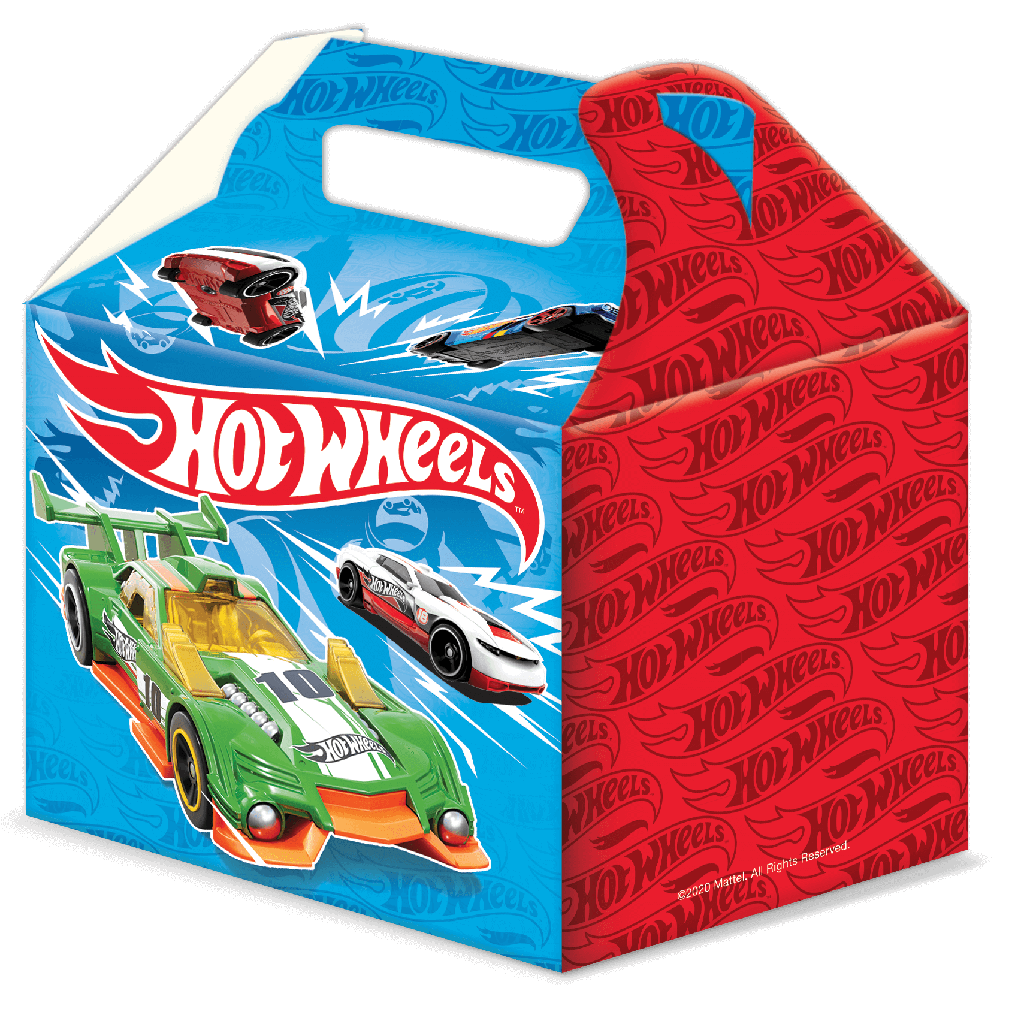 Caja Para Dulce Hot Weels C/6