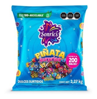 Paquete Sonric's Piñata C/2Kg