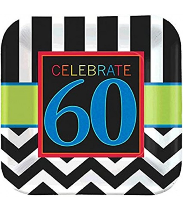 Plato 7" Cuadrado Edades 60 C/8