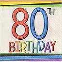 Servilleta CH Rainbow Birthday Edades 80 C/16