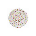 Plato 9"Foil Dots Colors For Her C/10