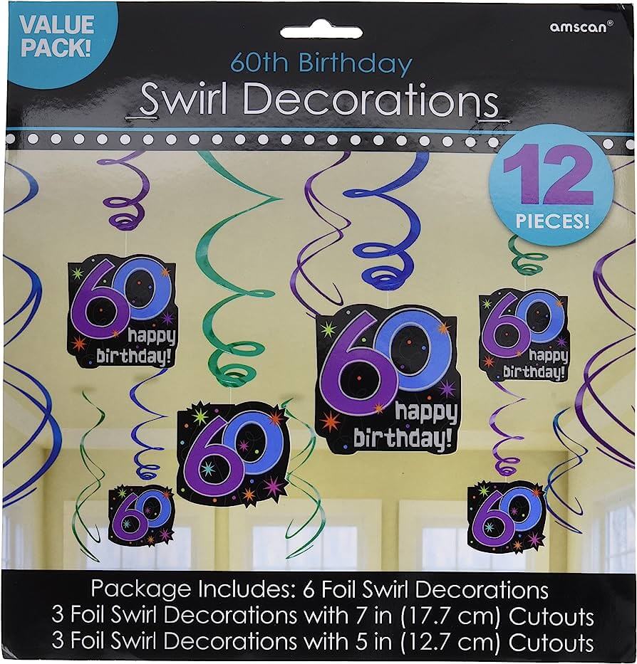 Swirl Decorations 60th C/12