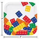 Plato 7" Cuadrado Block Party C/8