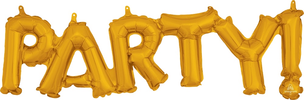 Globo Air Filled Party Oro C/1