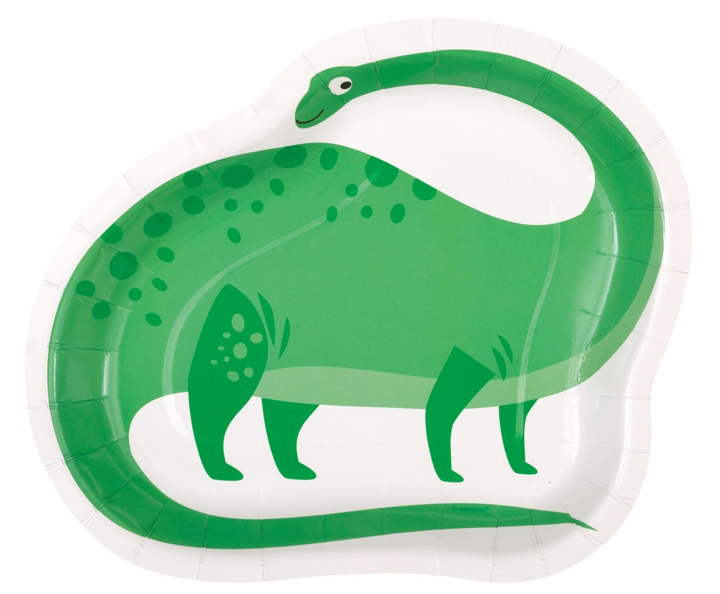 Plato Figura Green Dino C/8