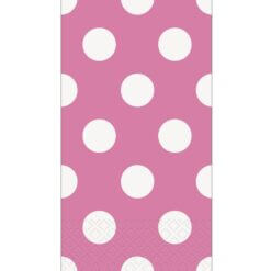 Servilleta Larga Hot Pink Polka C/16