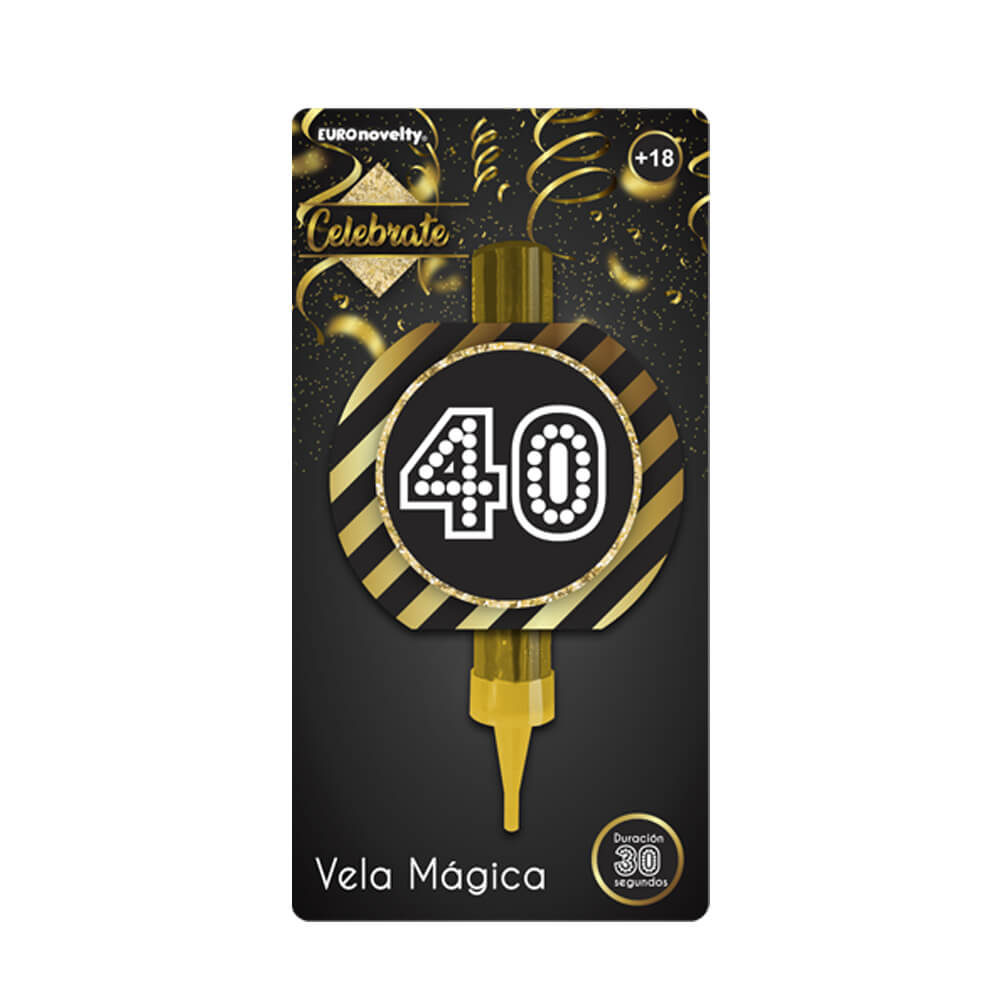 Vela Chispas Celebrate 40 C/1