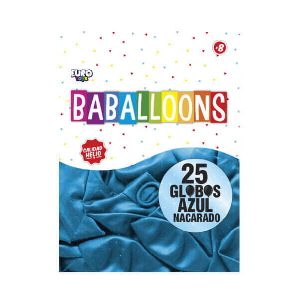 Bolsa Globos 9" Azul Rey C/25