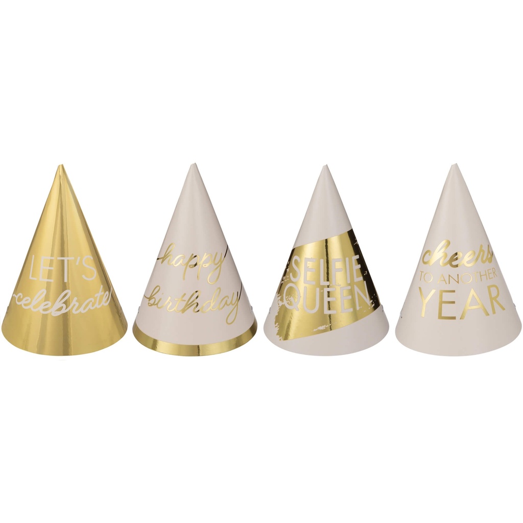 Mini Party Hats Golden Age C/12