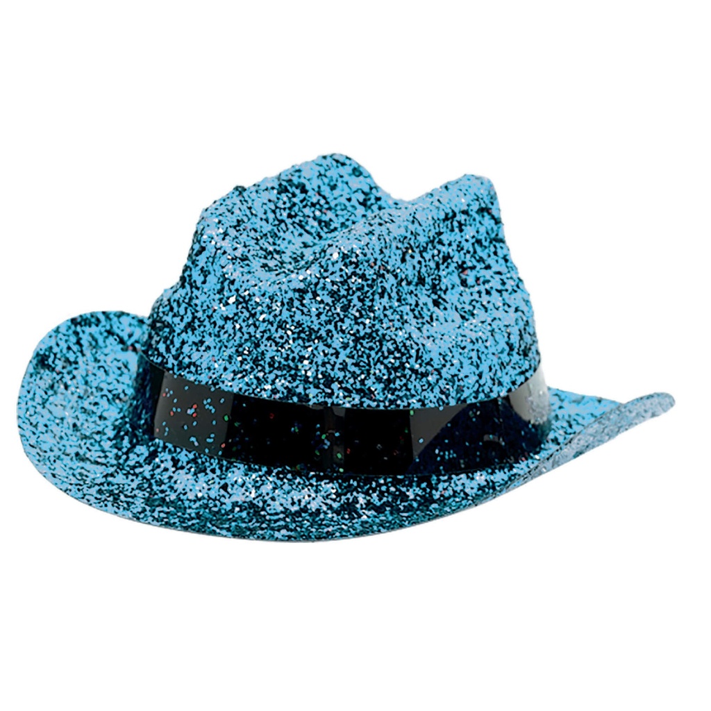 Mini Cowboy Hat Azul Bebe C/1