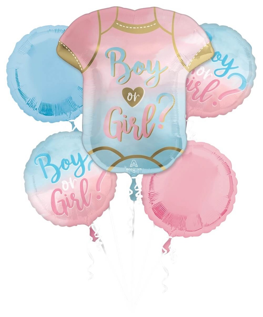 Gender Reveal Boy or Girl? Balloon Bouquet C/5