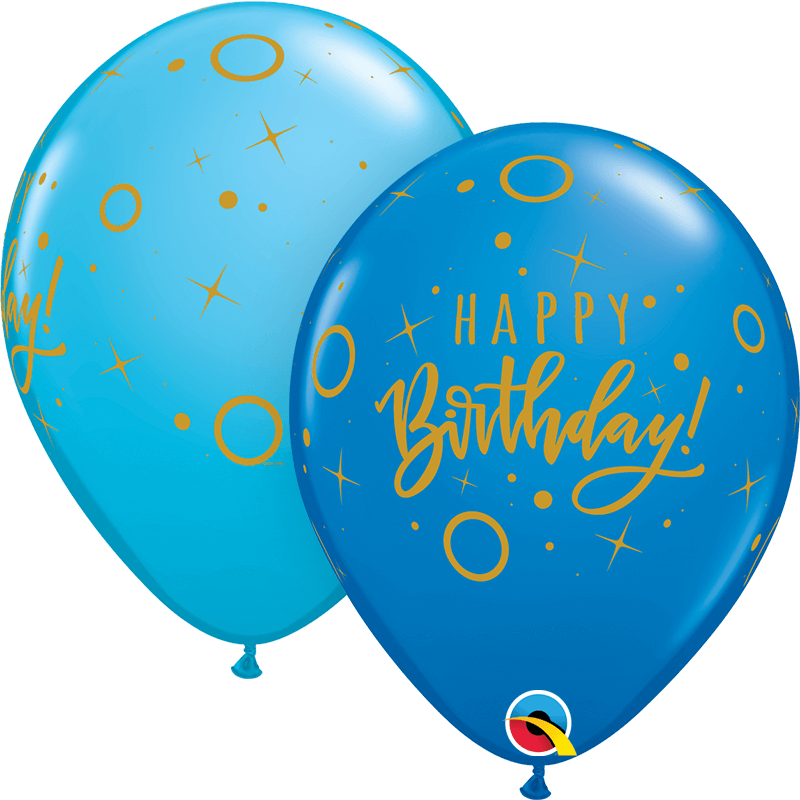 Globo 12" Bday Puntos y Chispas C/1