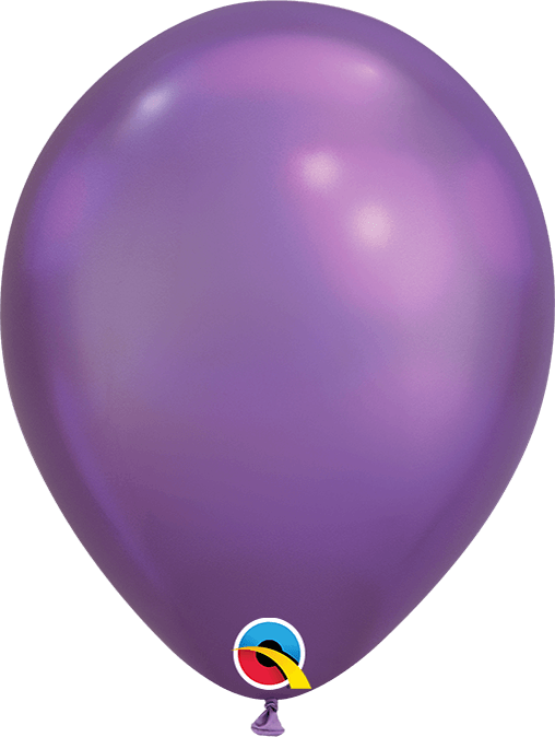 Globo 7" Latex Purpura Chrome C/1