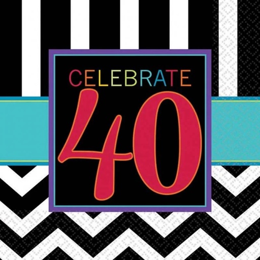 Servilleta G Celebration Edades 40 C/16