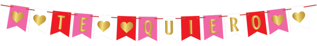 Banderin Colgante Te Quiero C/1