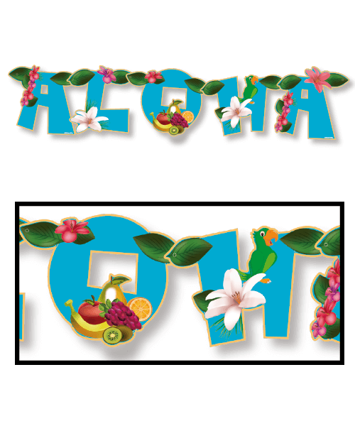 Letrero Movil ALOHA C/1