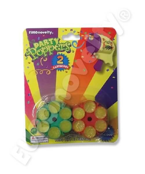 Cartucho Para Pistola de Confetti C/2
