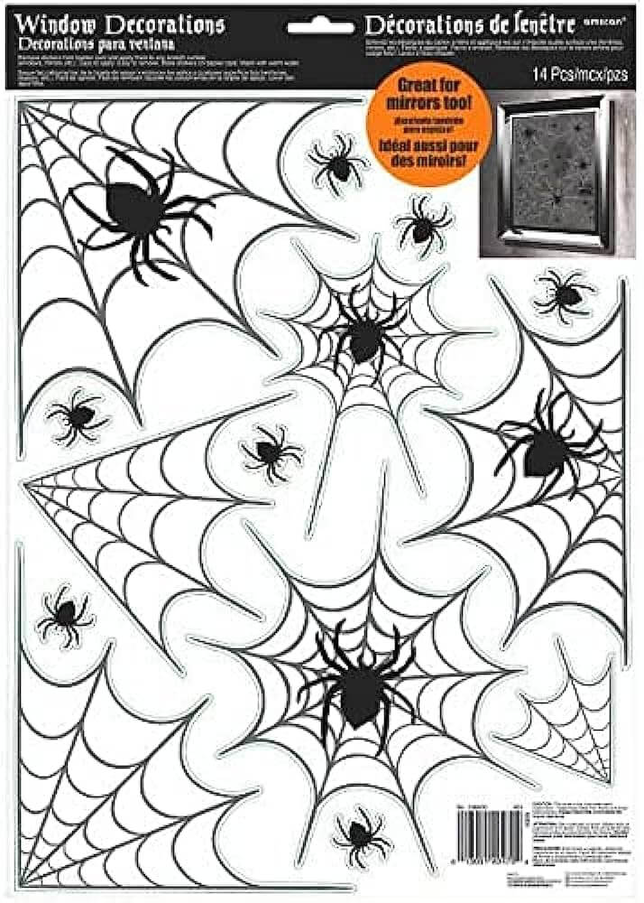 Window Decorations Arañas / Halloween C/1