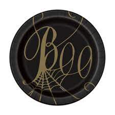 Plato 7" Black & Gold Spider Web "Boo" C/8