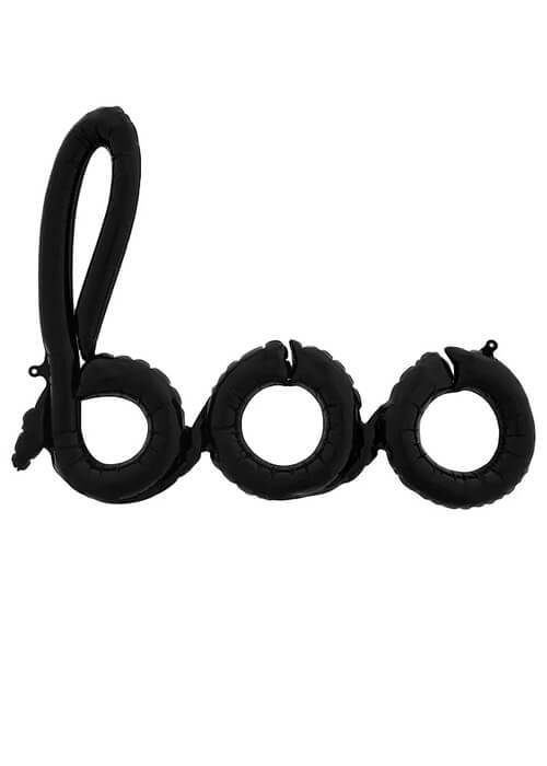 Baloon Banner Boo Negro C/1