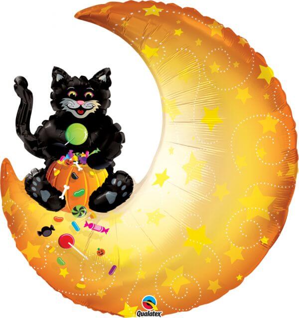 Globo 36" Luna Gatto Halloween C/1