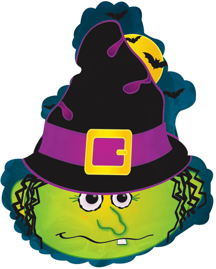 Globo 14" Halloween Bruja C/1