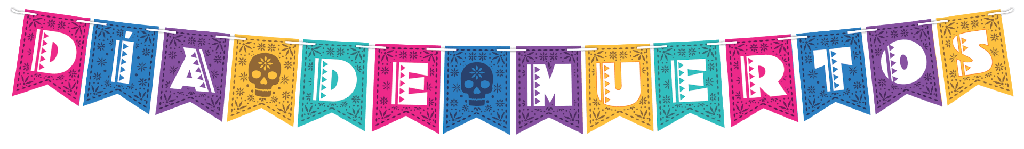 Banderin Movil Colgante Dia de Muertos C/1