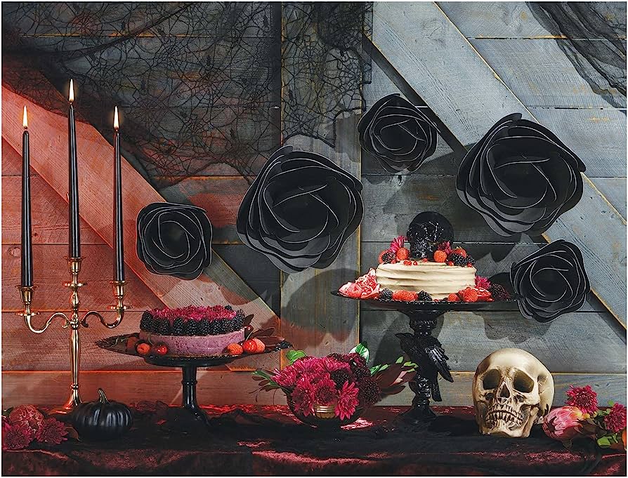 Paper Rose Decorations Halloween C/5