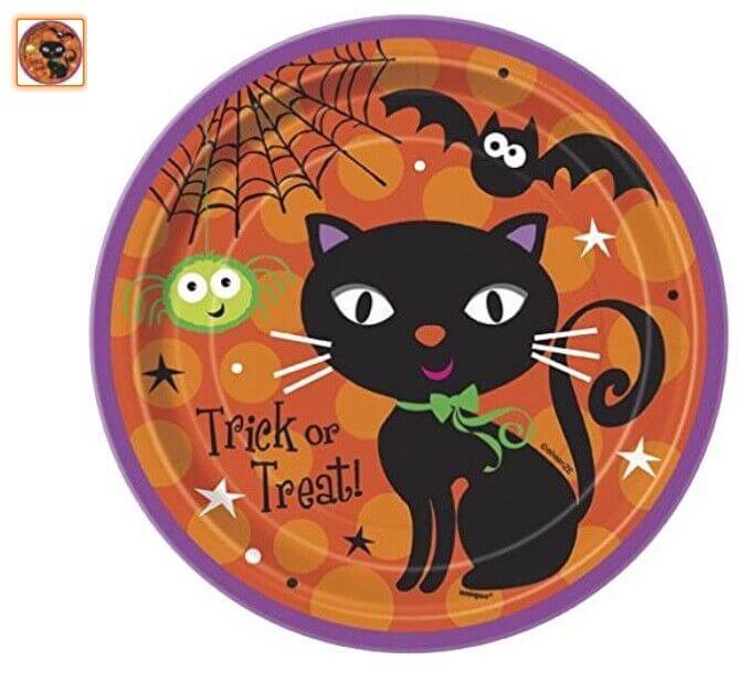 Plato 7" Gato Halloween C/8