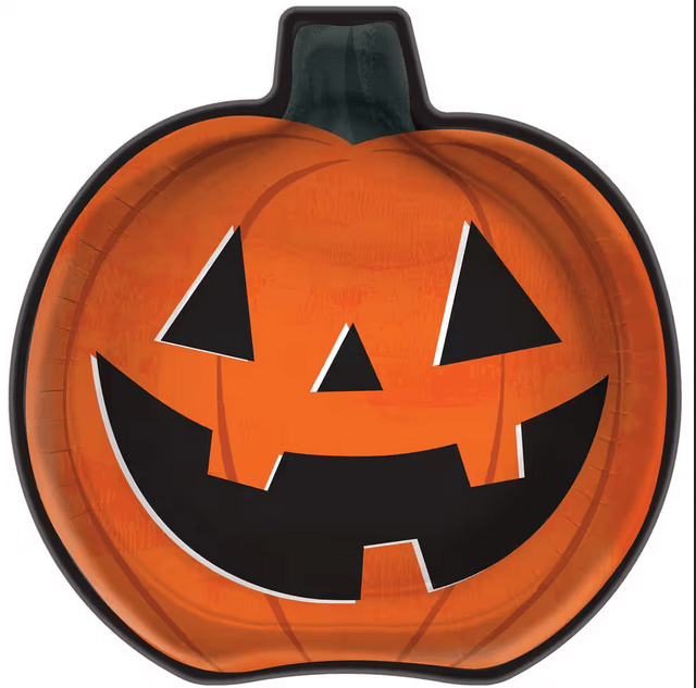 Plato 9" Pumpkin Shape C/8