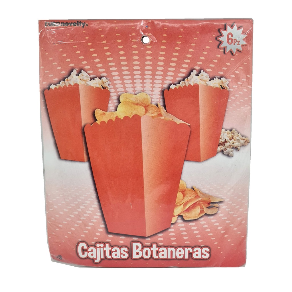 Caja Botanera Lisa Naranja C/6