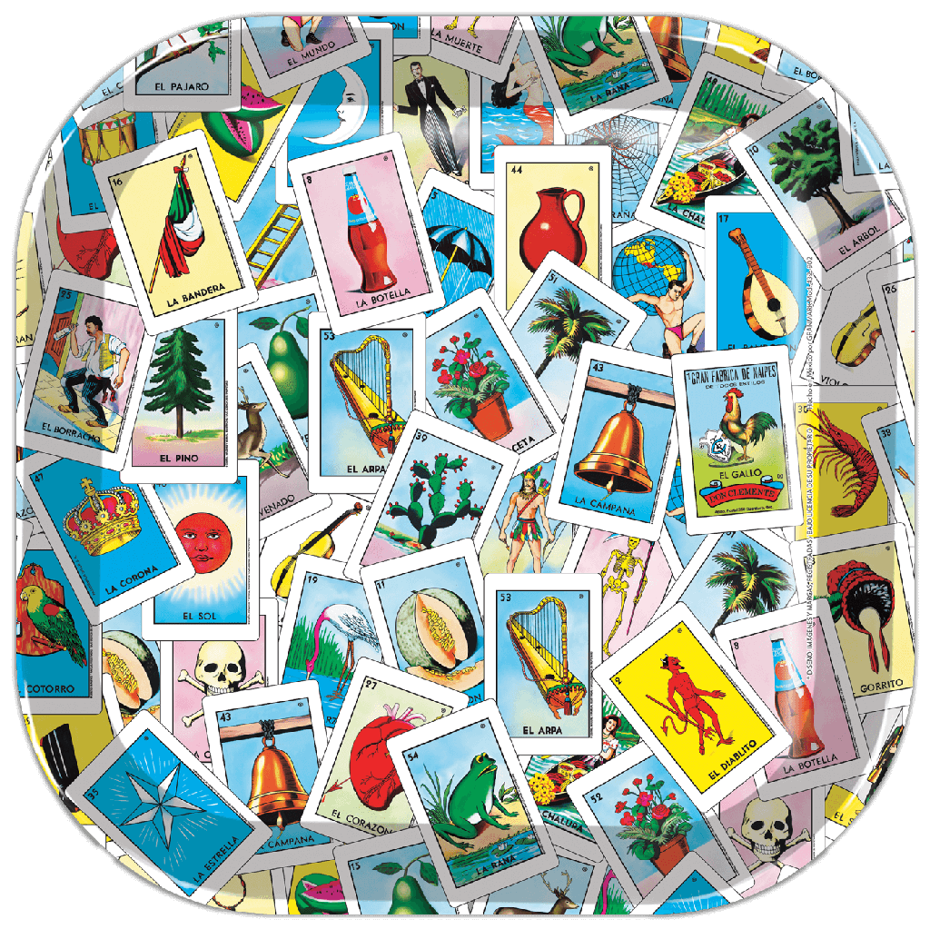 Plato 9" Loteria Mexicana C/6