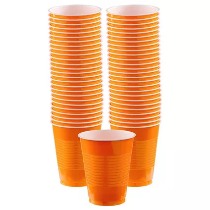Vaso 18oz Naranja C/25