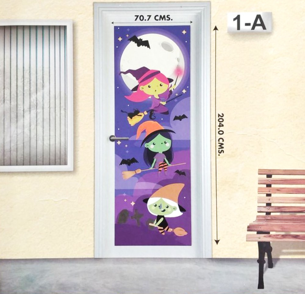 Decoracion Para Puerta Brujitas C/1