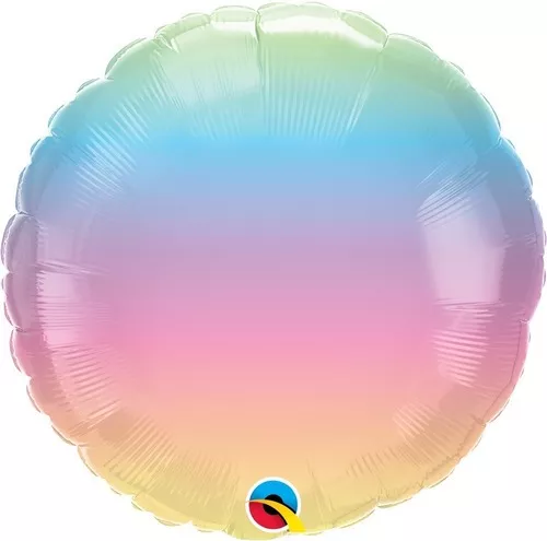 Globo 18" Circulo Ombre Pastel C/1
