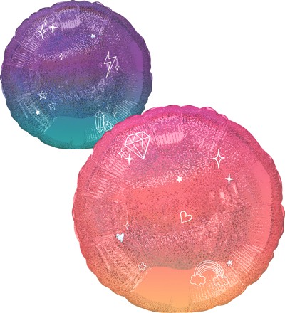 Globo 18" Circulo Ombre Figuras C/1