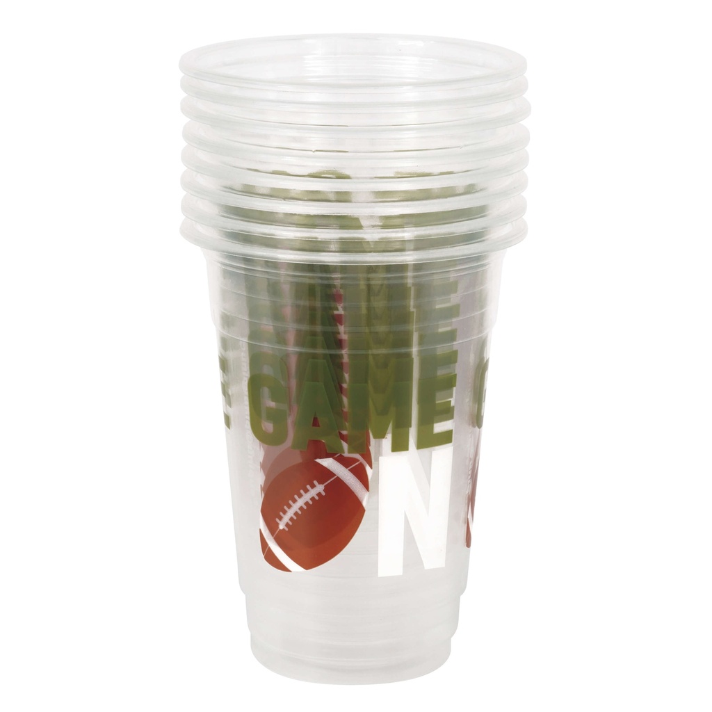 Vaso 16oz Football Americano C/8