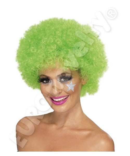 Peluca Afro Verde C/1