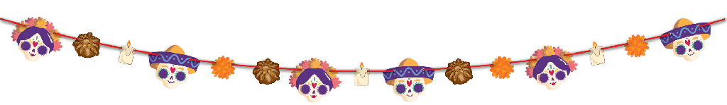Guirnalda Dia De Muertos C/15