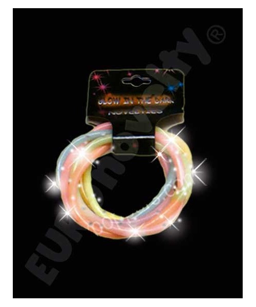 Pulseras Neon Glitter C/3