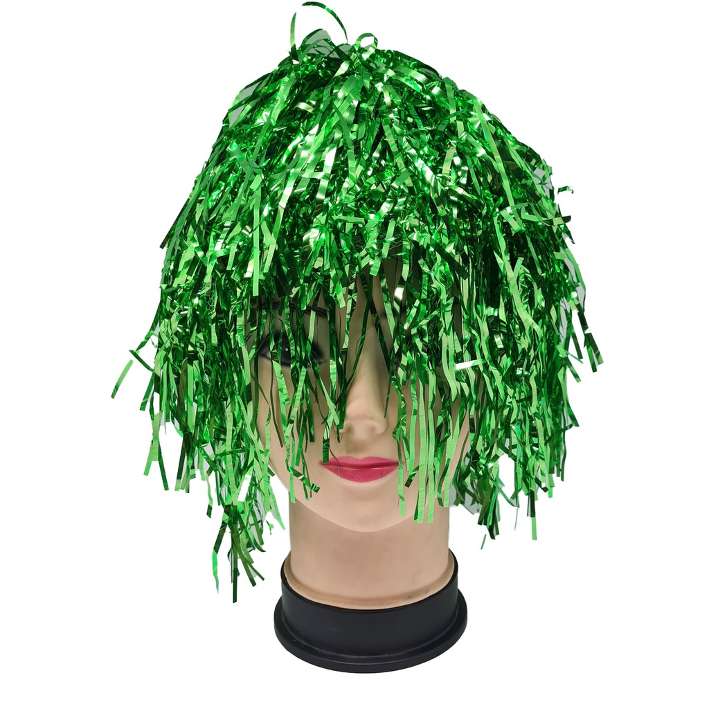 Peluca Metalica Verde C/1