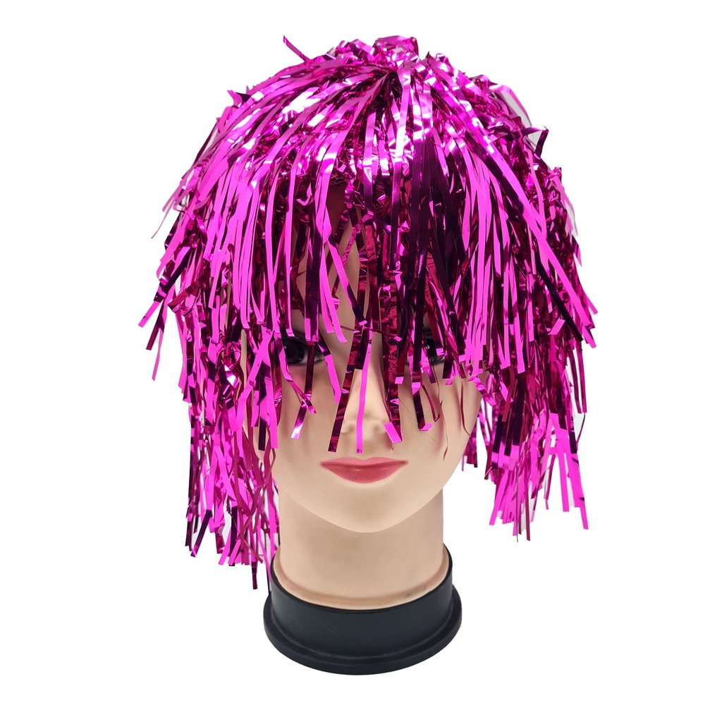 Peluca Metalica Morada C/1