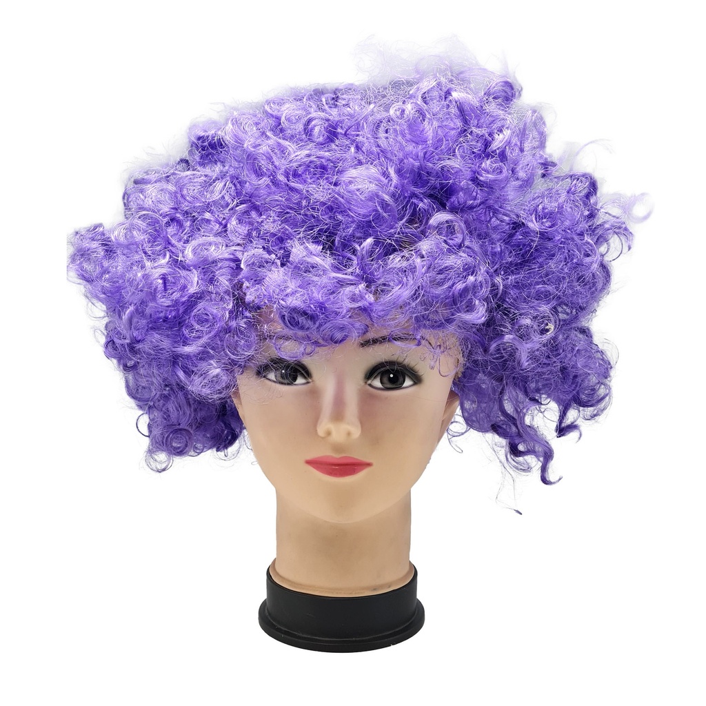 Peluca Afro Morada C/1