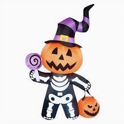 Inflable Calabaza Esqueleto C/1