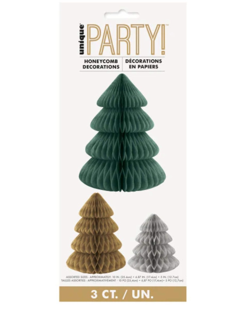 Honeycomb Tree Decorations C/3