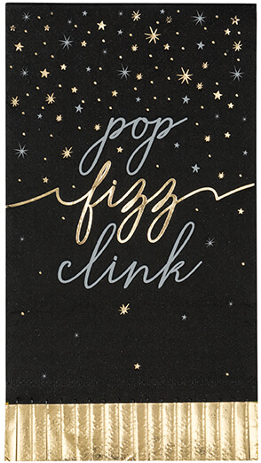 Servilleta Rectangular Disco New Year's C/16