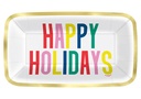 Plato Rectangular Vibrant Christmas C/1